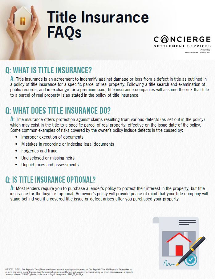title insurance FAQs