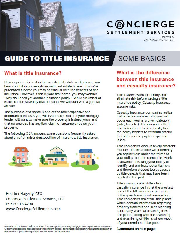 Guide to Title Insurance